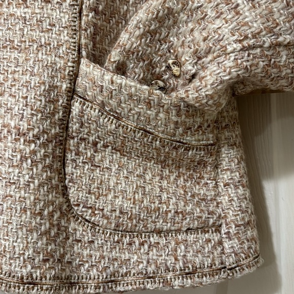 Coldwater Creek Stitched Boucle Wool Blend Jacket/Blazer Size 12P - Picture 7 of 12